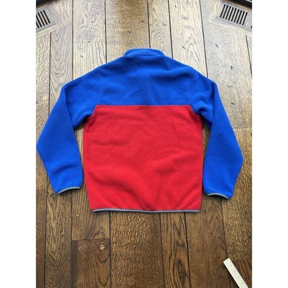 Patagonia Men's LW Synchilla Snap T Pullover Touring Red Size Small NWT - Picture 2 of 5